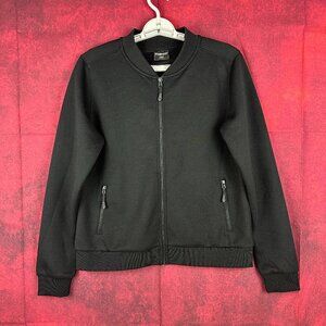 32 DEGREES HEAT BLACK ZIP-UP MEN'S JACKET, LIGHTWEIGHT, 2 ZIP POCKETS, SIZE M/ M